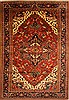 Heriz Red Hand Knotted 116 X 166  Area Rug 250-30420 Thumb 0