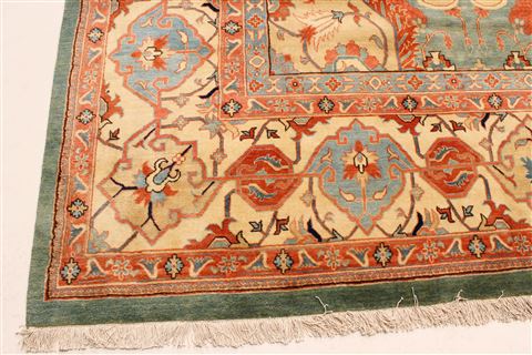 Heriz Blue Hand Knotted 1210 X 192 Area Rug 250-30421 Image 13
