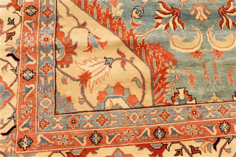 Heriz Blue Hand Knotted 1210 X 192 Area Rug 250-30421 Image 3