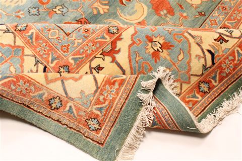 Heriz Blue Hand Knotted 1210 X 192 Area Rug 250-30421 Image 8