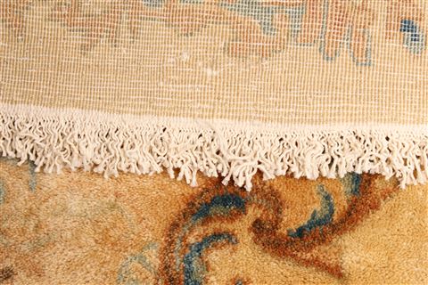 Kerman Beige Hand Knotted 114 X 203  Area Rug 250-30423 Image 10