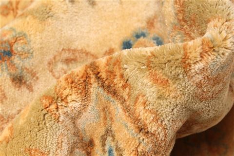 Kerman Beige Hand Knotted 114 X 203  Area Rug 250-30423 Image 3