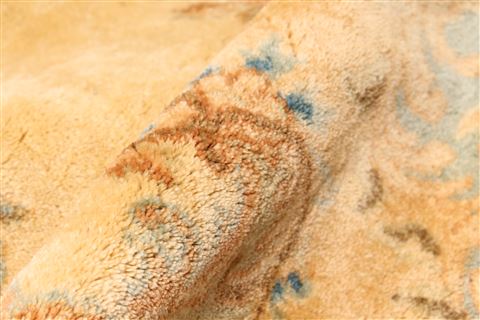 Kerman Beige Hand Knotted 114 X 203  Area Rug 250-30423 Image 4