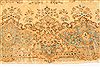 Kerman Beige Hand Knotted 114 X 203  Area Rug 250-30423 Thumb 7