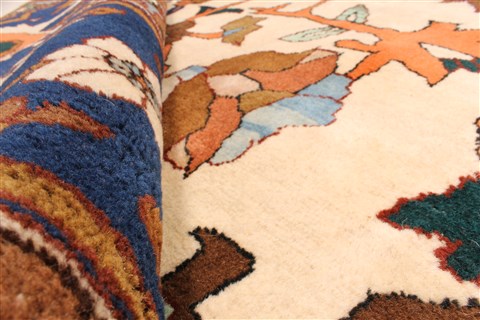 Karajeh Blue Hand Knotted 115 X 160 Area Rug 250-30424 Image 1
