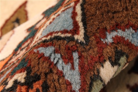 Karajeh Blue Hand Knotted 115 X 160 Area Rug 250-30424 Image 2