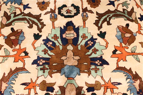 Karajeh Blue Hand Knotted 115 X 160 Area Rug 250-30424 Image 9
