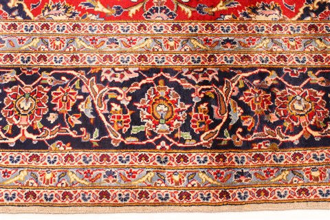 Kashan Red Hand Knotted 910 X 151  Area Rug 250-30425 Image 8