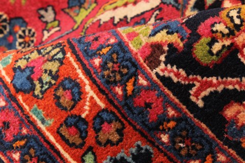 Mashad Red Hand Knotted 101 X 163 Area Rug 250-30426 Image 12