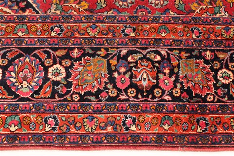 Mashad Red Hand Knotted 101 X 163 Area Rug 250-30426 Image 2