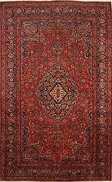 Mashad Red Hand Knotted 10'1" X 16'3"  Area Rug 250-30426