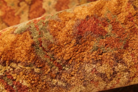 Agra Beige Hand Knotted 99 X 139 Area Rug 250-30427 Image 2
