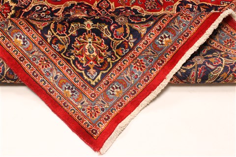 Mashad Red Hand Knotted 111 X 160 Area Rug 250-30428 Image 1