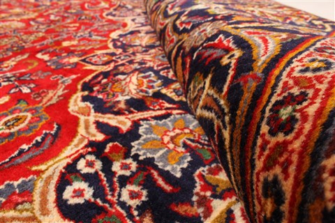 Mashad Red Hand Knotted 111 X 160 Area Rug 250-30428 Image 2