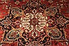 Agra Red Hand Knotted 121 X 151  Area Rug 250-30429 Thumb 13