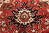 Agra Red Hand Knotted 121 X 151 Area Rug 250-30429 Thumb 3