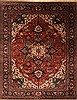 Agra Red Hand Knotted 121 X 151  Area Rug 250-30429 Thumb 0