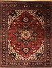 Agra Red Hand Knotted 121 X 151 Area Rug 250-30429 Thumb 0