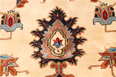 Heriz Beige Square Hand Knotted 125 X 1210 Area Rug 250-30430 Image 3