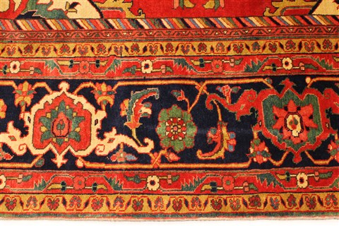 Heriz Red Hand Knotted 114 X 1411 Area Rug 250-30431 Image 2
