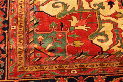 Heriz Red Hand Knotted 114 X 1411 Area Rug 250-30431 Image 3