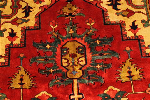 Heriz Red Hand Knotted 114 X 1411 Area Rug 250-30431 Image 4
