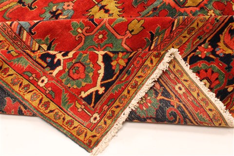 Heriz Red Hand Knotted 114 X 1411 Area Rug 250-30431 Image 8