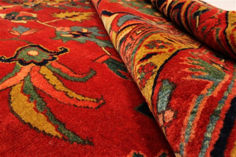 Heriz Red Hand Knotted 114 X 1411 Area Rug 250-30431 Image 9