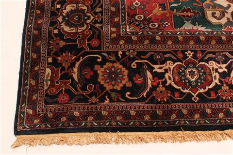 Agra Red Hand Knotted 111 X 153 Area Rug 250-30434 Image 12