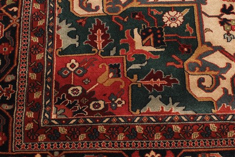 Agra Red Hand Knotted 111 X 153 Area Rug 250-30434 Image 2
