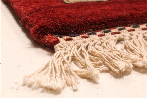 Agra Beige Hand Knotted 120 X 152 Area Rug 250-30435 Image 10