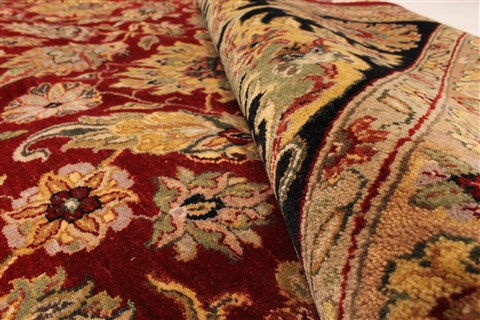 Agra Beige Hand Knotted 120 X 152 Area Rug 250-30435 Image 2