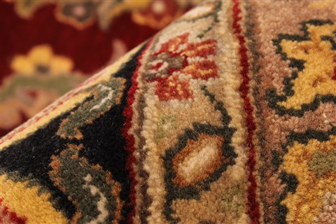 Agra Beige Hand Knotted 120 X 152 Area Rug 250-30435 Image 4