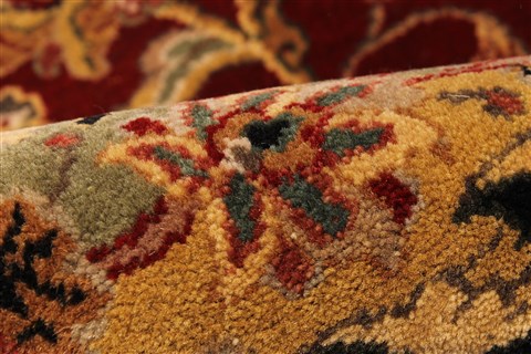 Agra Beige Hand Knotted 120 X 152 Area Rug 250-30435 Image 5