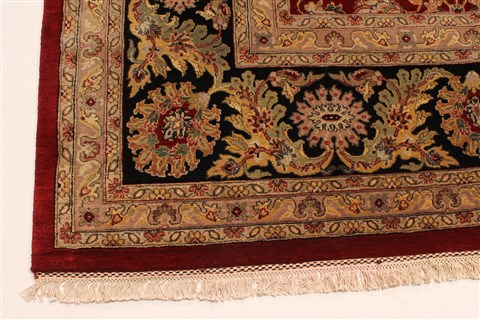Agra Beige Hand Knotted 120 X 152 Area Rug 250-30435 Image 6