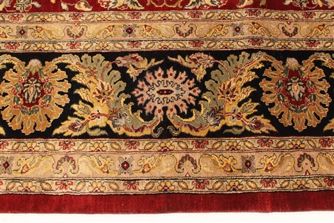 Agra Beige Hand Knotted 120 X 152 Area Rug 250-30435 Image 8
