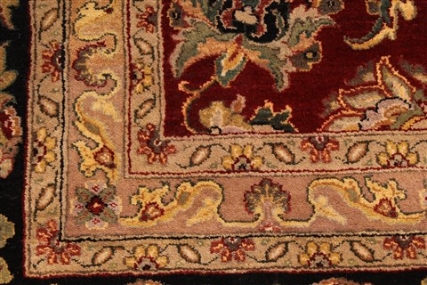Agra Beige Hand Knotted 120 X 152 Area Rug 250-30435 Image 9