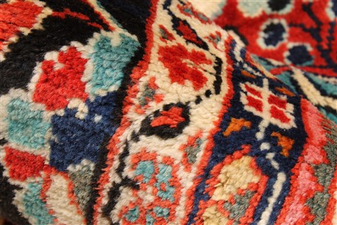 Mahal Blue Hand Knotted 112 X 147 Area Rug 250-30438 Image 3