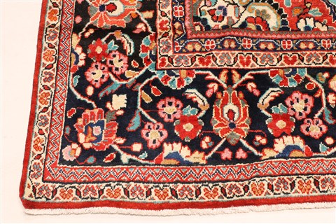 Mahal Blue Hand Knotted 112 X 147 Area Rug 250-30438 Image 5