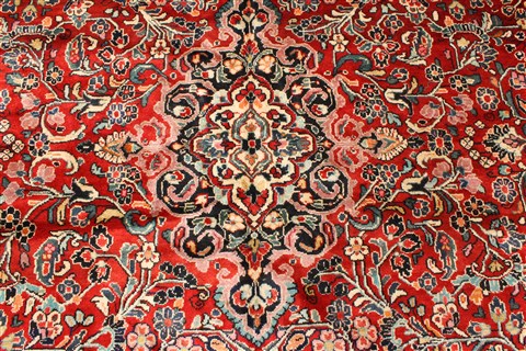 Mahal Blue Hand Knotted 112 X 147 Area Rug 250-30438 Image 6