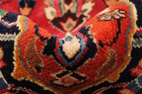 Mashad Red Hand Knotted 118 X 146 Area Rug 250-30439 Image 11