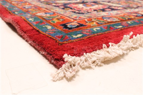Mashad Red Hand Knotted 118 X 146 Area Rug 250-30439 Image 5