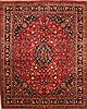 Mashad Red Hand Knotted 118 X 146 Area Rug 250-30439 Thumb 0