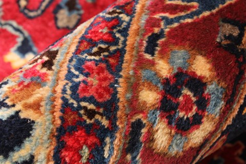 Mashad Red Hand Knotted 116 X 165 Area Rug 250-30442 Image 11