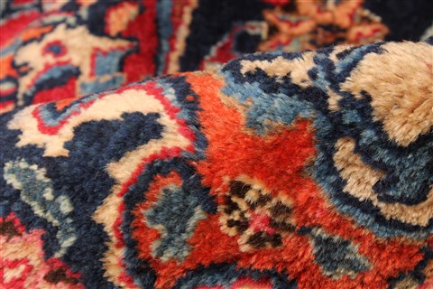 Mashad Red Hand Knotted 116 X 165 Area Rug 250-30442 Image 12