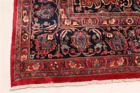 Mashad Red Hand Knotted 116 X 165 Area Rug 250-30442 Image 14