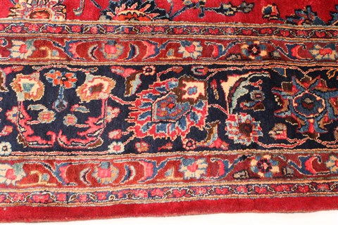Mashad Red Hand Knotted 116 X 165 Area Rug 250-30442 Image 2