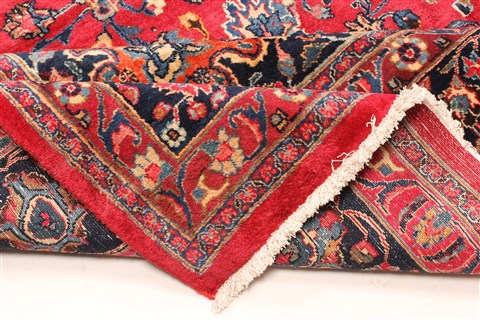 Mashad Red Hand Knotted 116 X 165 Area Rug 250-30442 Image 8
