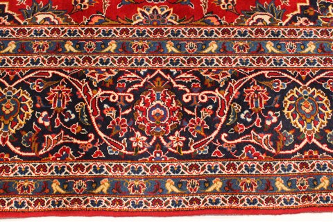 Kashan Red Hand Knotted 911 X 161  Area Rug 250-30443 Image 2