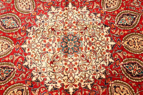 Tabriz Beige Hand Knotted 96 X 162 Area Rug 250-30445 Image 1